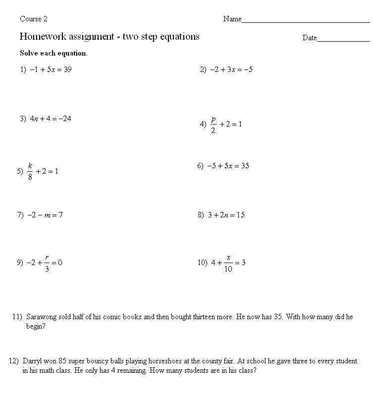 Solving Two Step Inequalities Worksheet Kuta multi step