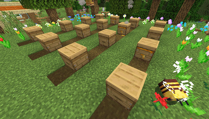 ミツバチのスポーン地域や習性 ハチミツの採取方法は マイクラ新mob マイクラモール