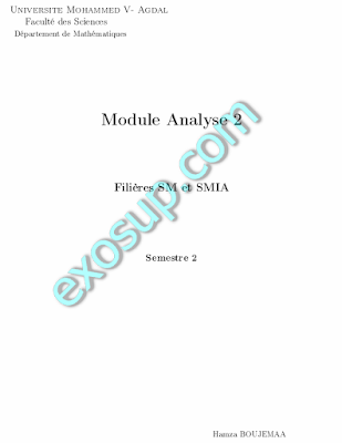 cours analyse 2 sm smia s2 fsr rabat