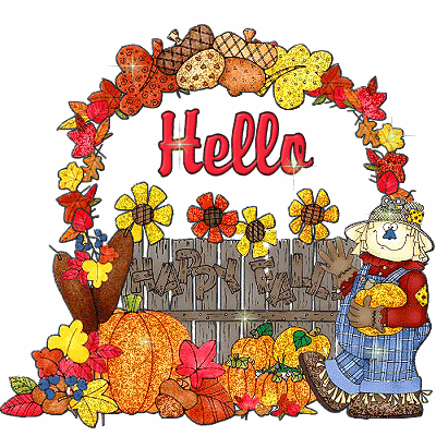 Animated Fall scraps, glitter graphics, Autumn myspace comments