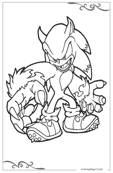  sonic x free printable coloring pages for children