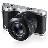 Samsung NX300 20.3MP CMOS Smart WiFi Compact Interchangeable Lens Camera  with 45mm 2D/3D Lens and 3.3' AMOLED Touch Screen