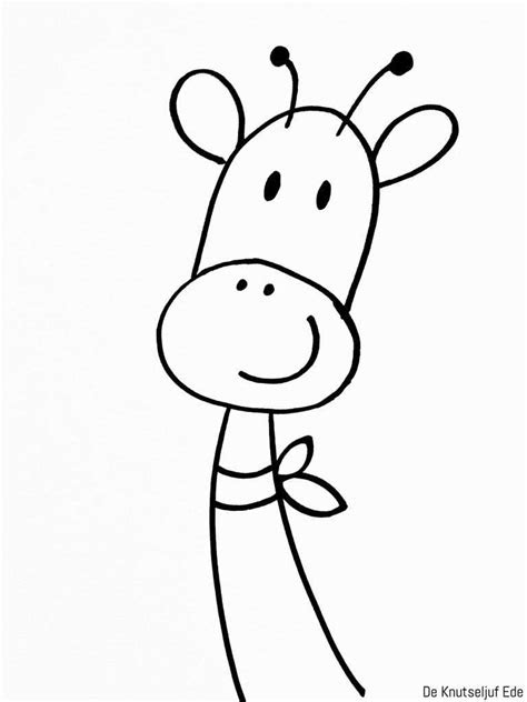 kleurplaat makkelijk schattig