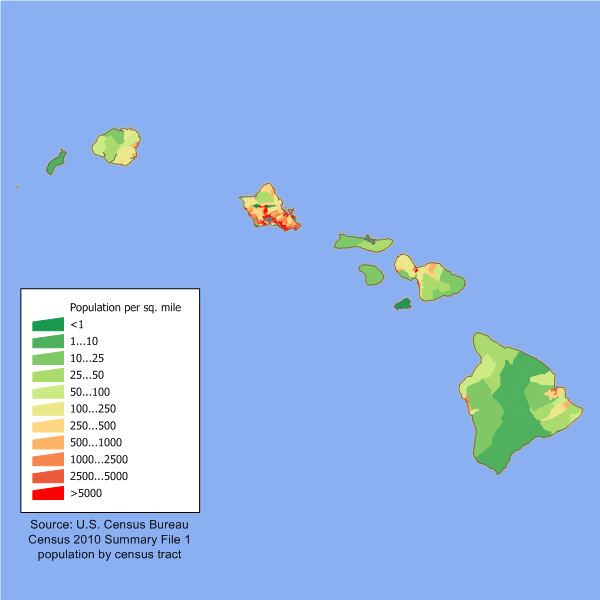 Map of Hawaii