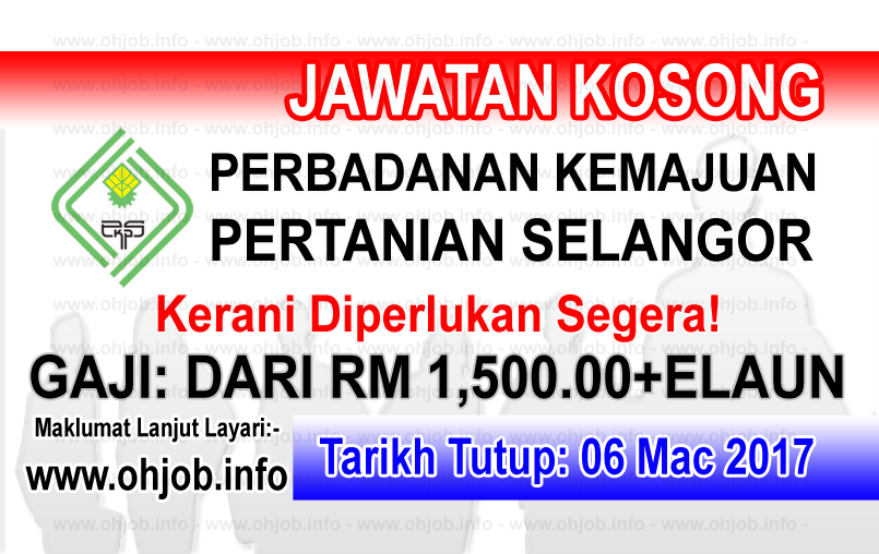 Jawatan Kerja Kosong PKPS - Perbadanan Kemajuan Pertanian Selangor logo www.ohjob.info mac 2017