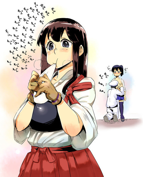 新年赤城さんがただお餅を食べてるだけ Pixiv年鑑 B