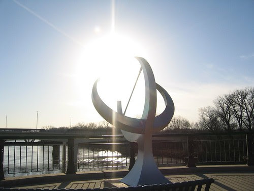 Sundial on the Myers Bridge