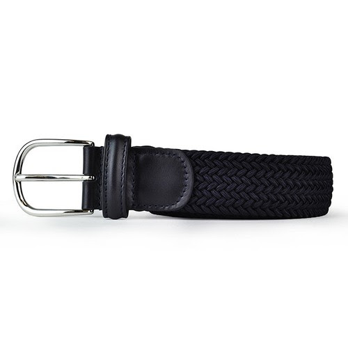 Homme Accessoires Andersons B0667 Textile Tisse Ceinture Bleu Marine Vente Com