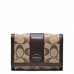SIGNATURE COMPACT CLUTCH - COACH f48465 - 30651
