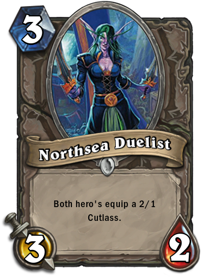 Northsea Duelist (custom Hearthstone card)
