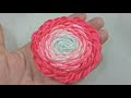 142) Tutorial Beautiful Camelia || Ribbon Flower || Satin Flower