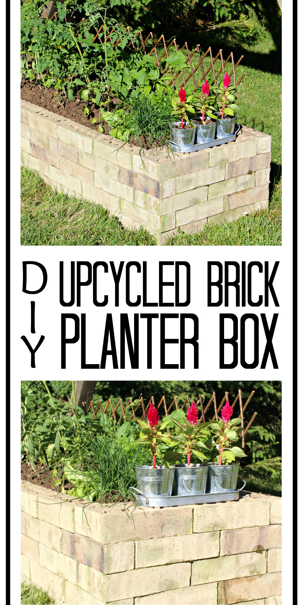 DIY Upcycled Brick Planter Box - TheProjectPile ...