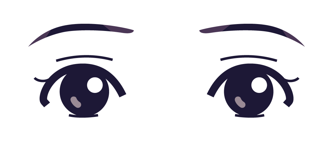 マンガ アニメタイプの目でアイマスク 目線 目隠し加工 プライバシー保護に 可愛い無料イラスト素材集