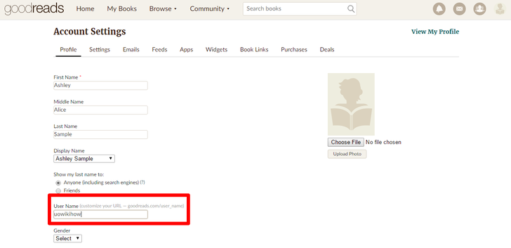 Manage Your Public Profile Information on Goodreads Part 2 Step 4.png