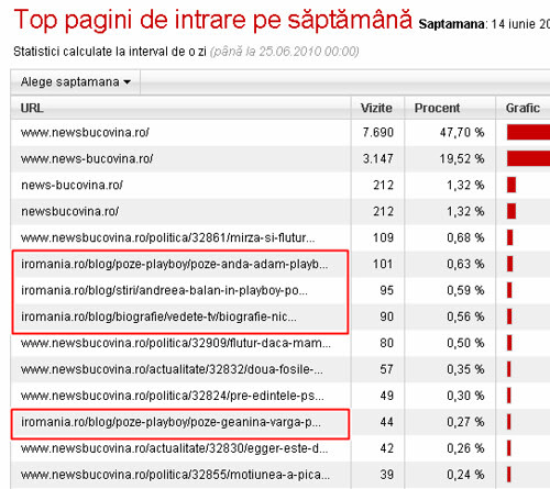 Mihai Chira, NewsBucovina.ro - trafic dublat prin SPAM