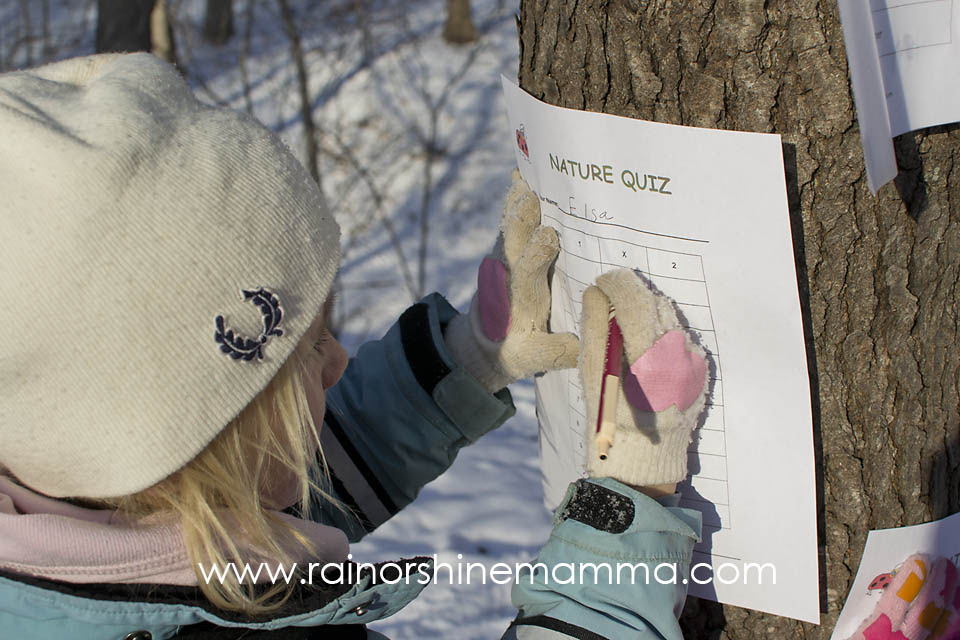 Nature Quiz with Free Printable. Rain or Shine Mamma