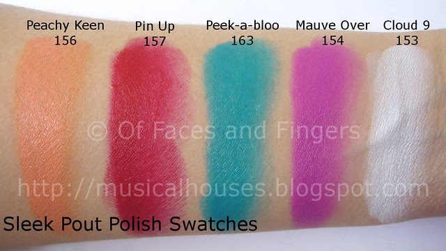 Sleek Pout Polish Swatches