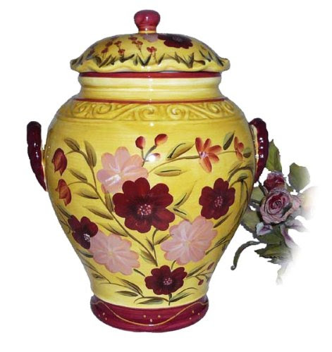 COOKIE JAR, CANISTER SET, TUSCANY GARDEN DECOR