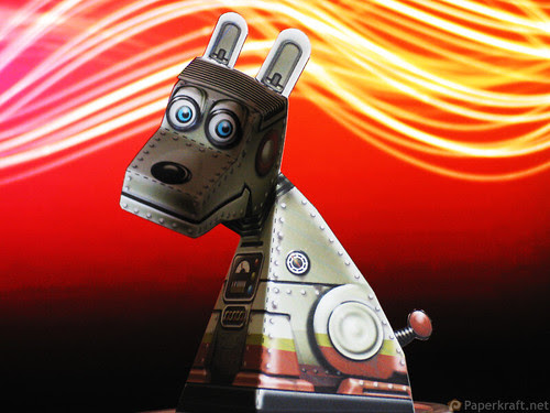 Super Robot Dog Paper Illusion 01