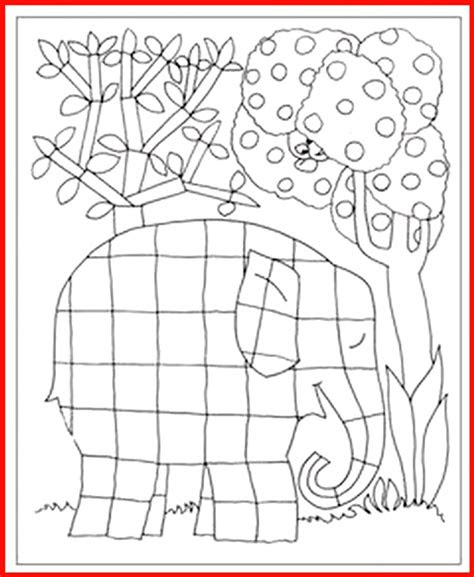 malvorlage elmar der elefant grundschule rooms project