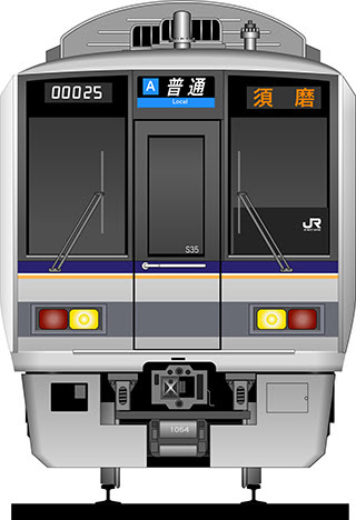 電車正面イラスト