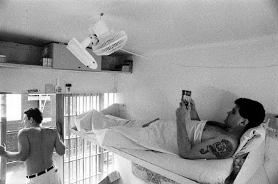 Cameron Todd Willingham, right, on Texas death row