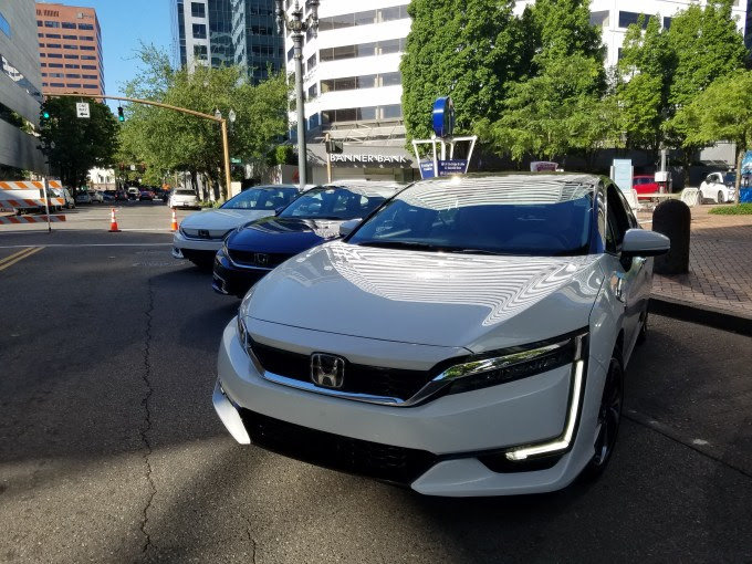 Honda Clarity times three