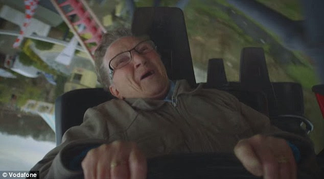 Upside down: The ride quickly gathers speed and flips 180 degrees