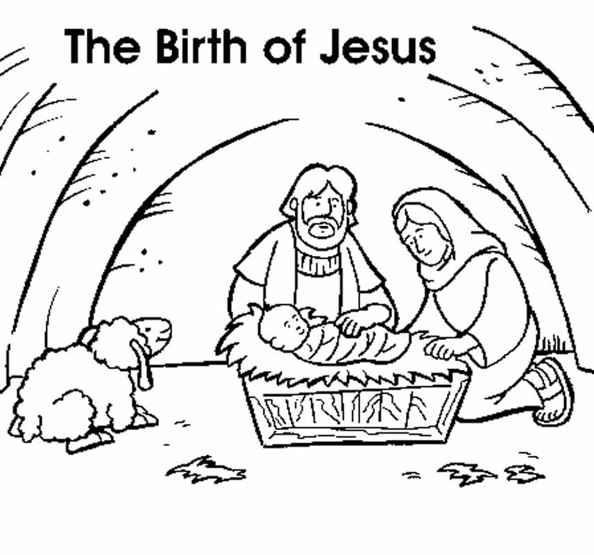 free jesus birth coloring pages download free clip art