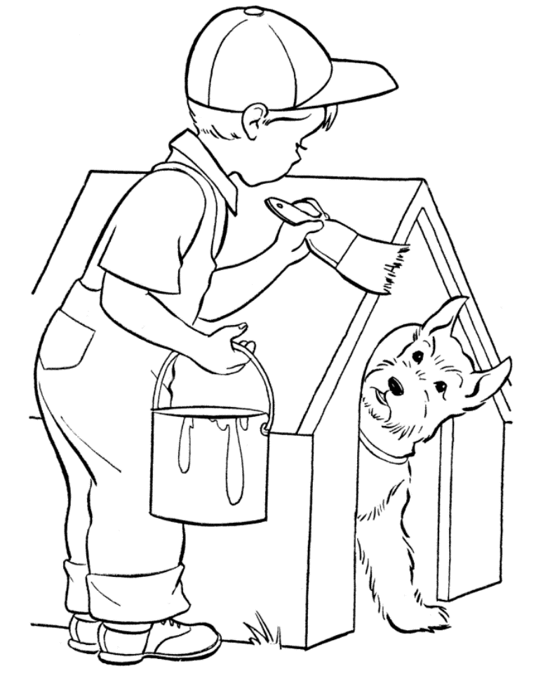 Download Painting Coloring Page - Coloring Home