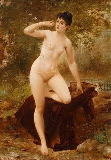 Jules-Frédéric Ballavoine, Nude by a River