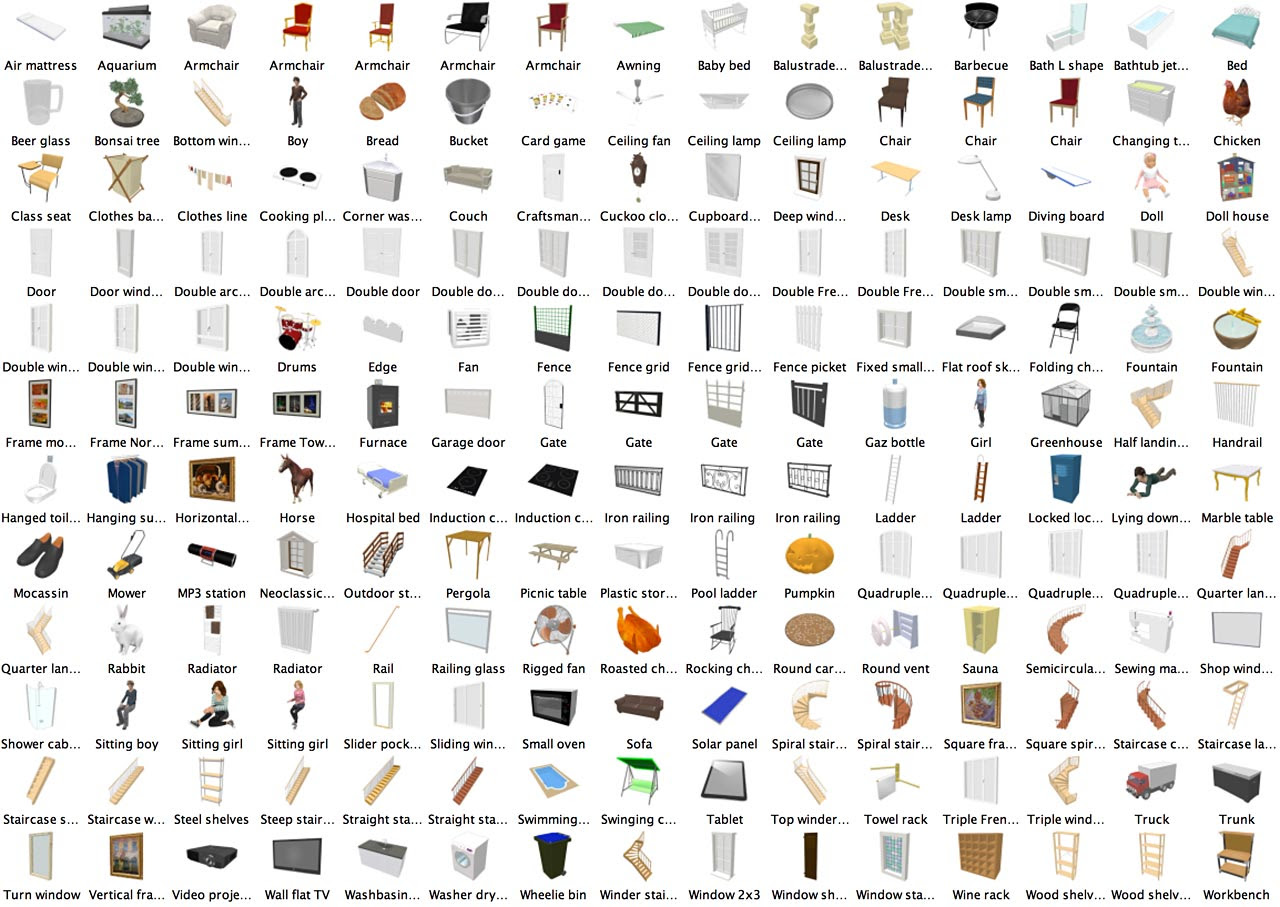 Furniture libraries 1.6 - Sweet Home 3D Blog