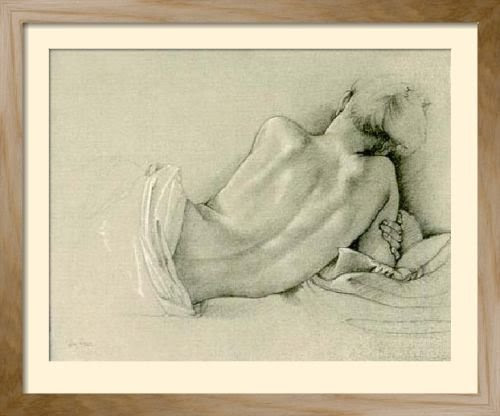 Framed Posters: - Francine Van Hove Study for The Odalisk Framed Art Print (78 x 94 cm) 