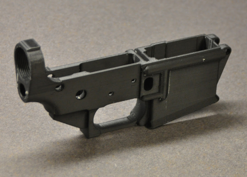 3D-printed AR-15 lower receiver