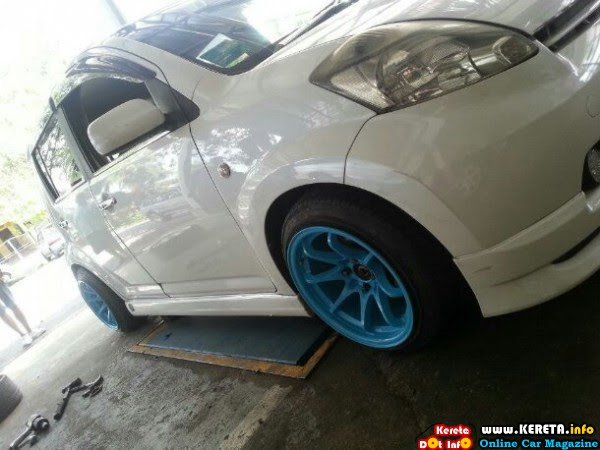 MYVI SPORT RIM ROTA – SUPER WIDE STRETCHED TYRES!