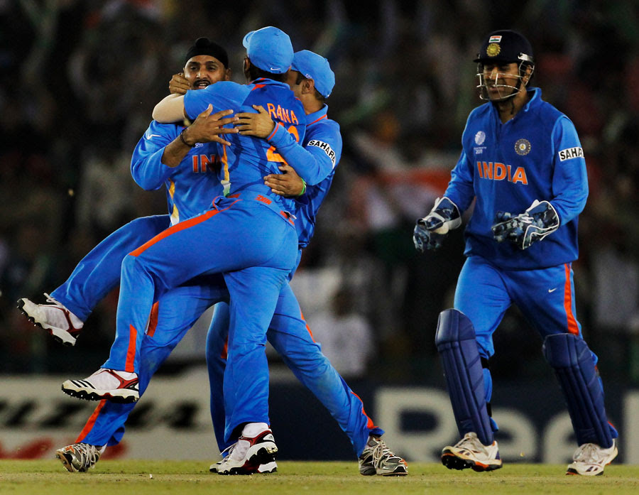 Harbhajan Singh got the key wicket of Umar Akmal