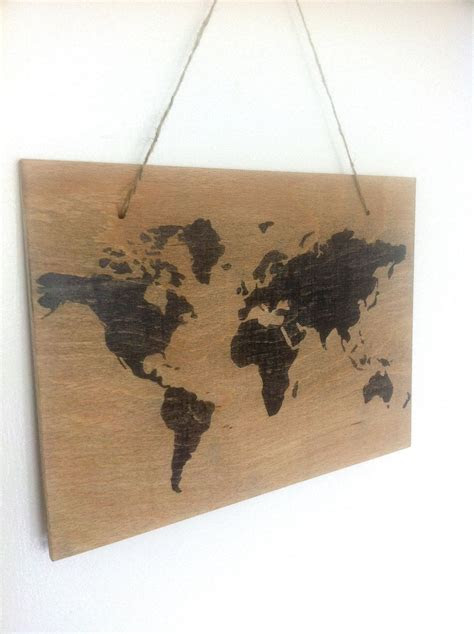 rustic style world map wall hanging rustic wall hangings map wall
