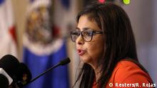Dominikanische Republik OAS - Venezuela Außenministerin Delcy Rodriguez