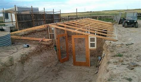 build earth sheltered greenhouse garden
