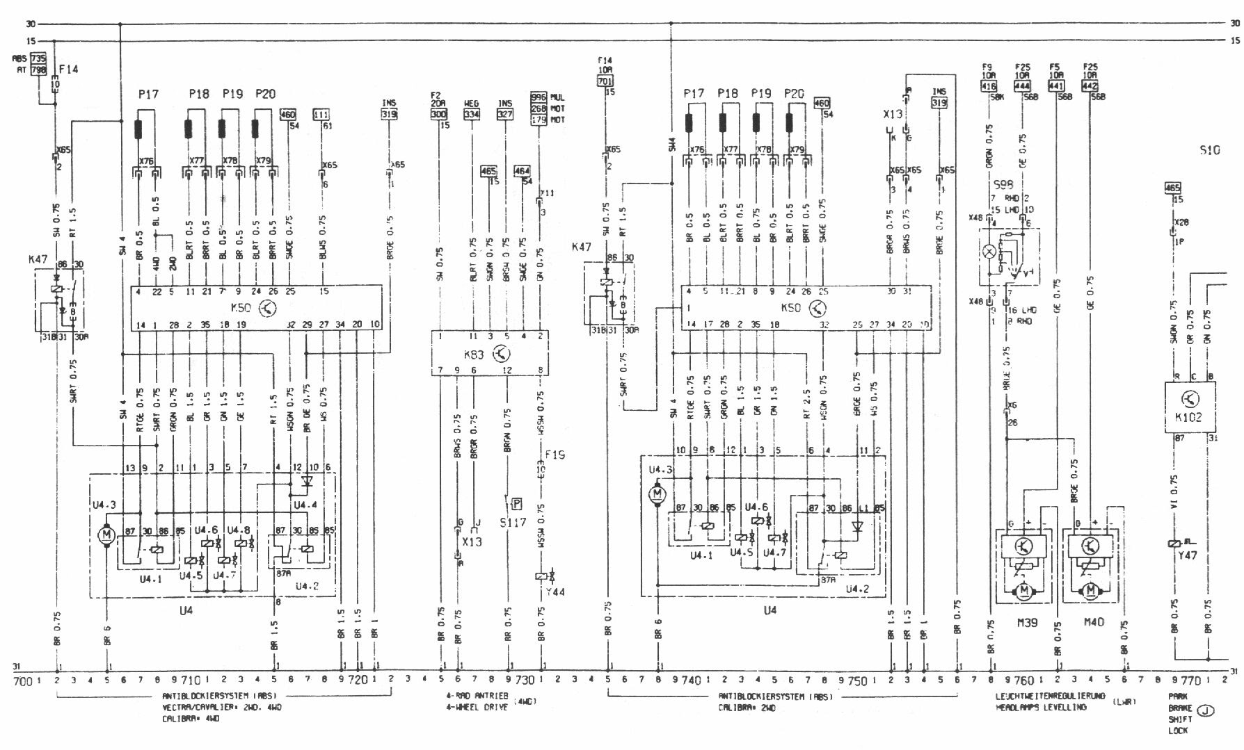 Schema fusible vectra c