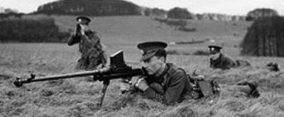 British troops with .55 (13.9mm) Boys anti-tank rifle.