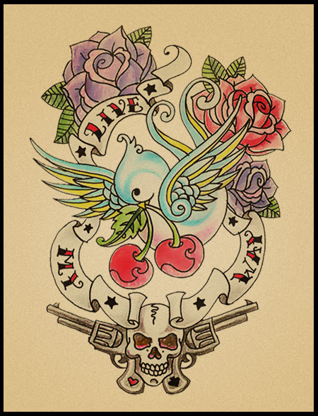 cherry blossom tattoo