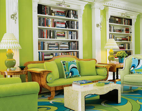 Luxury Living Room Interior Design Green
