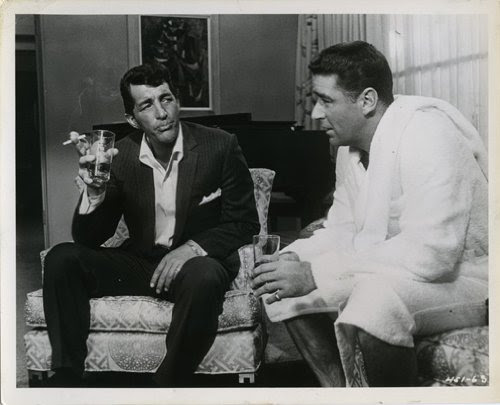 Oceans 11 Eleven Dean Martin Drinking Smoking Peter Lawford Original 8X10 Photo