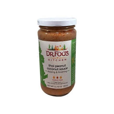 My husband didn't get any! Dr Foo's Kitchen Thai Peanut Coconut Sauce (12 oz) - Instacart