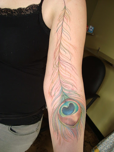  Rita's peacock feather tattoo 
