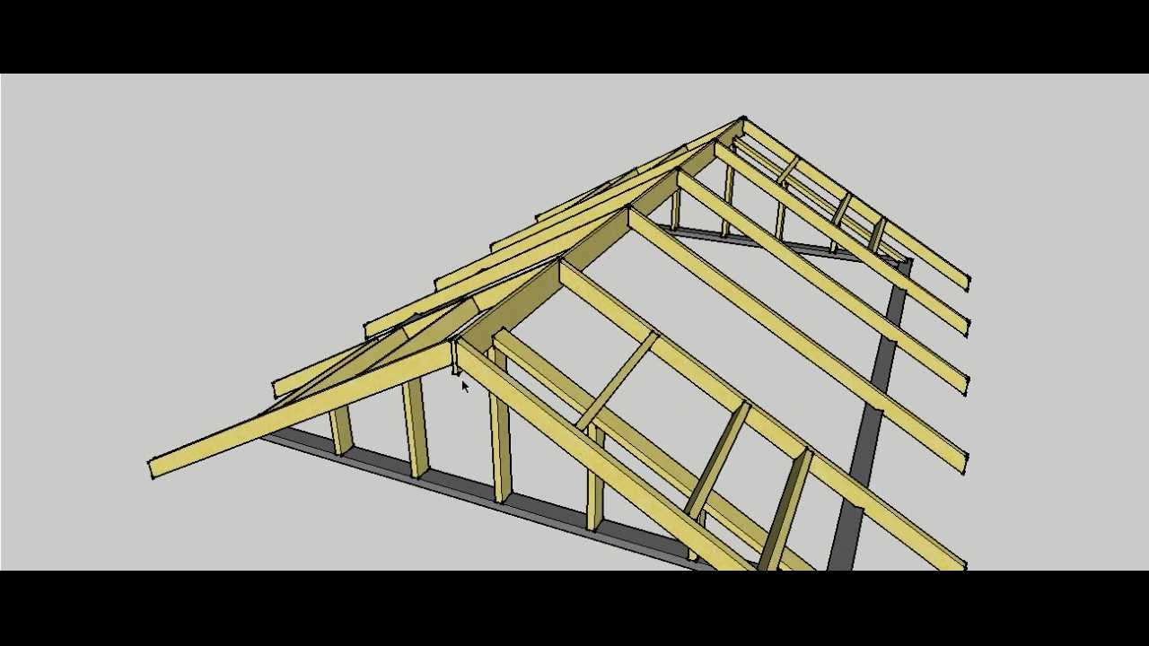 gable roof erection procedure - youtube