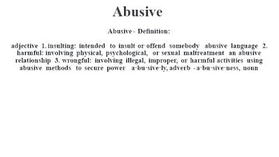 Definition Of Abusive Language