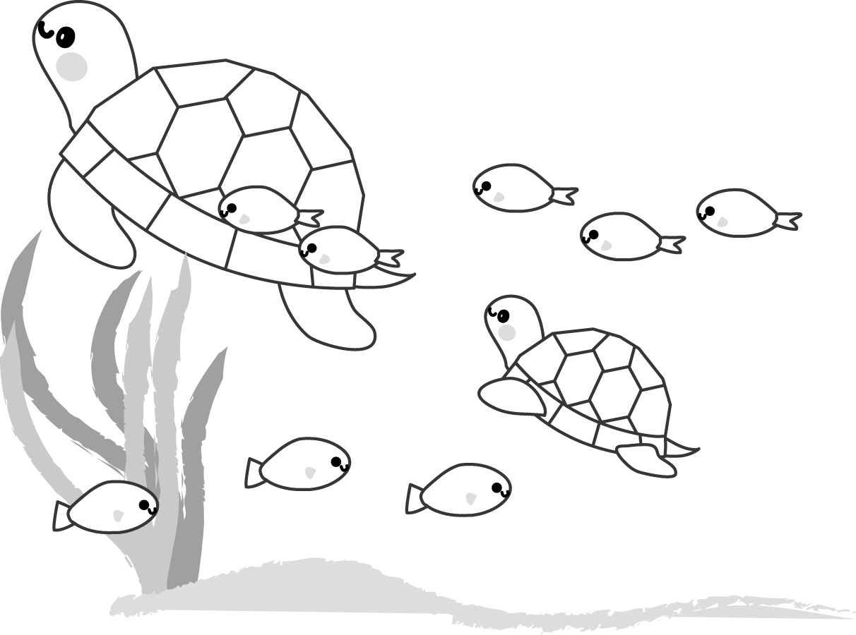 海の生き物のイラスト 無料イラストフリー素材