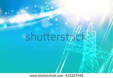 Electric power tower.